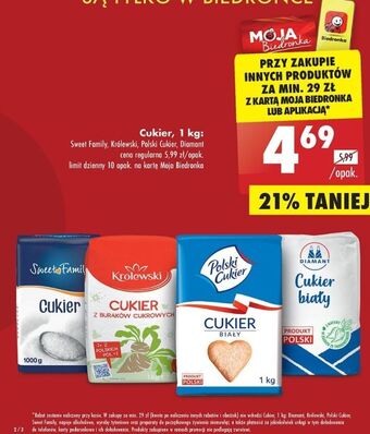 Biedronka Cukier biały 1kg oferta
