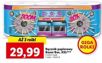 Lidl Ręcznik papierowy boom box xxl oferta