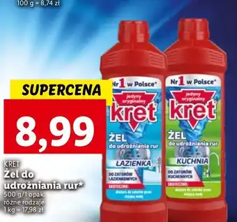 Lidl Żel do udrożniania rur kret kuchnia oferta