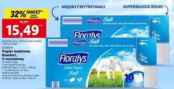 Lidl Papier toaletowy delikatny floralys oferta