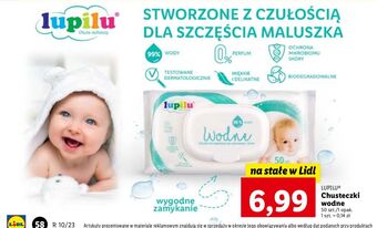 Lidl Chusteczki wodne lupilu oferta