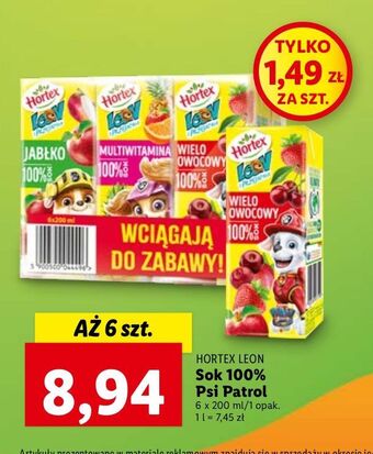 Lidl Soki owocowe mix hortex leon oferta