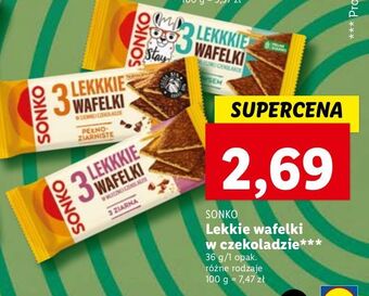Lidl Wafelki 3 ziarna sonko lekkkie oferta
