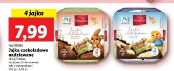 Lidl Jajka czekoladowe z nadzieniem mlecznym favorina oferta
