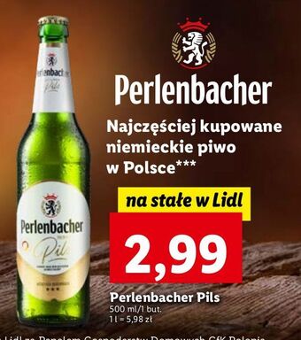 Lidl Piwo perlenbacher pils oferta