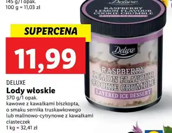 Lidl Lody smak sernika truskawkowego deluxe oferta