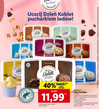 Lidl Lody czekoladowe bon gelati oferta