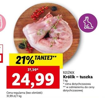 Lidl Królik tusza bez antybiotyków rzeźnik codzienna dostawa oferta
