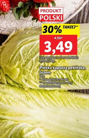 Lidl Kapusta pekińska oferta