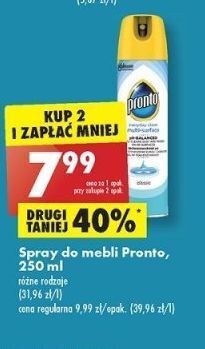 Biedronka Spray przeciw kurzowi classic pronto multi surface oferta