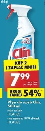 Biedronka Płyn do mycia szyb lemon clin windows & glass oferta