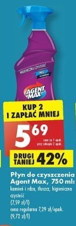 Biedronka Płyn do czysczenia higieniczna czystość agent max oferta
