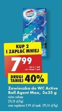 Biedronka Zawieszka niebieska agent max active ball oferta