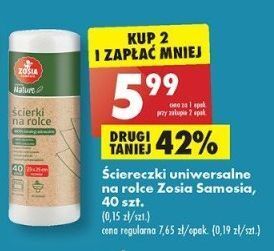 Biedronka Ściereczki na rolce zosia samosia oferta