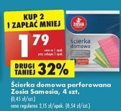 Biedronka Ściereczki domowe perforowane zosia samosia oferta