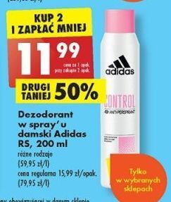 Biedronka Dezodorant cool & care adidas control ultra protection oferta