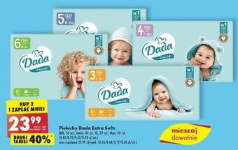 Biedronka Pieluszki dla dzieci 4 dada extra soft oferta