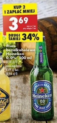 Biedronka Piwo heineken 0.0% oferta