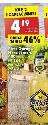 Biedronka Piwo garage hard lemonade oferta