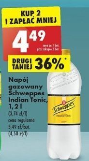 Biedronka Napój indian tonic schweppes oferta