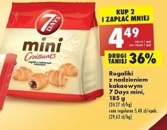Biedronka Mini rogaliki kakaowe 7 days oferta