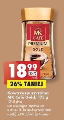 Biedronka Kawa mk cafe premium gold oferta
