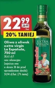 Biedronka Oliwa extra virgin la espanola oferta