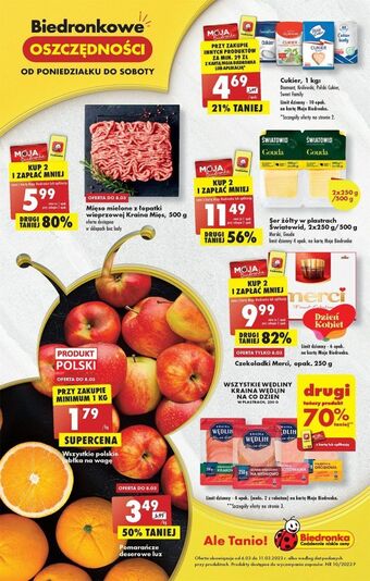 Biedronka Pomarańcze deserowe oferta