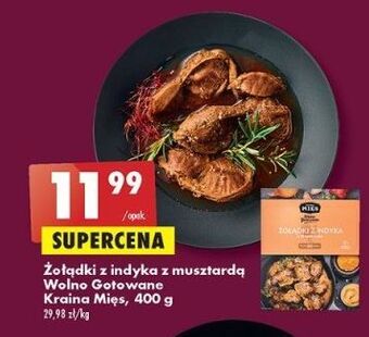 Biedronka Żołądki z indyka musztardą wolno gotowane kraina mięs oferta