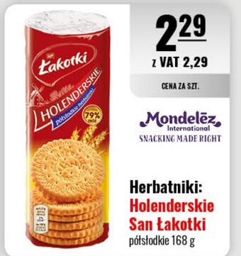 Eurocash Mondelez herbatniki holenderskie San Łakotki 168g oferta