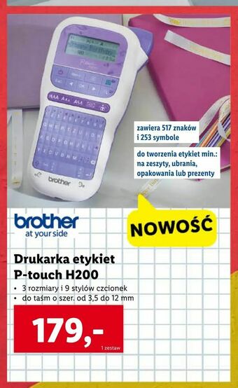 Lidl Drukarka etykiet P-touch H200 oferta