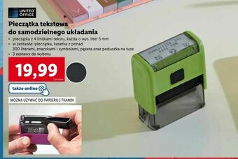 Pieczątka tekstowa do samodzielnego układania