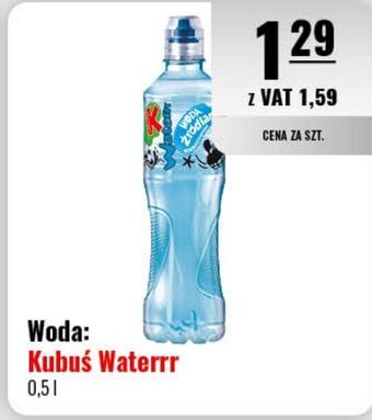 Eurocash Kubuś woda Waterrr 0,5l oferta