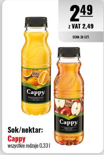 Eurocash Cappy sok/nektar 0,33l oferta