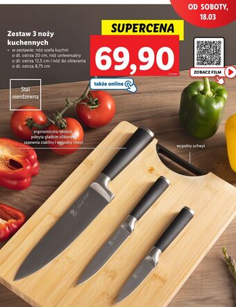 Lidl Zestaw noży kuchennych masterpro oferta