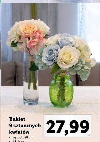 Lidl Bukiet sztucznych kwiatów oferta