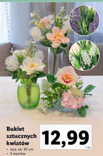Lidl Bukiet sztucznych kwiatów oferta
