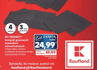 Kaufland Dywaniki gumowe k-classic myproject oferta
