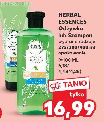 Kaufland Odżywka do włosów siła i nawilżenie aloes bambus herbal essences bio:renew oferta