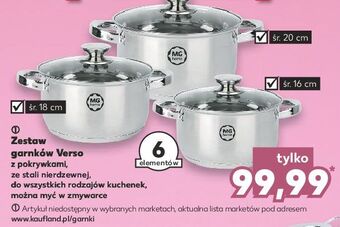 Kaufland Komplet garnków verso mg home oferta