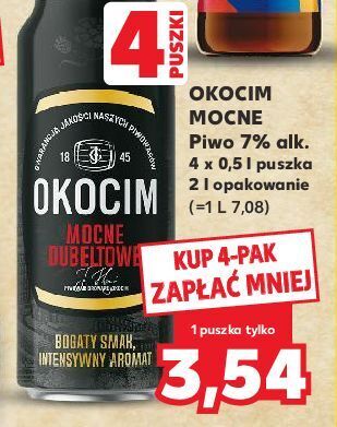 Kaufland Piwo okocim mocne dubeltowe oferta