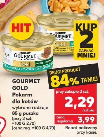 Kaufland Karma dla kota kurczak purina gourmet gold oferta