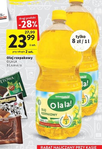 Intermarche Olej rzepakowy intermarche o la la! oferta