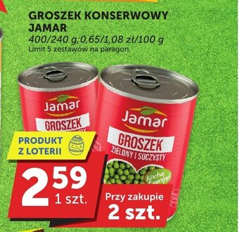 Jamar Groszek Konserwowy 400/240g