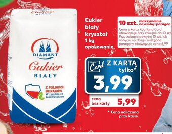Kaufland Diamant Cukier biały kryształ 1kg oferta