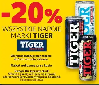 Kaufland Tiger Wszystkie napoje oferta