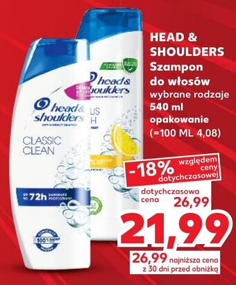 Kaufland Head&Shoulders Szampon do włosów 540ml oferta