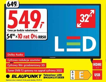 Media Expert Telewizor blaupunkt oferta