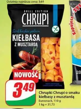 Dino Chrupki o smaku kiełbasy z musztardą chrupi oferta