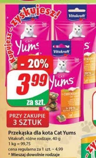 Dino Przysmak z kurczakiem vitakraft cat yums oferta